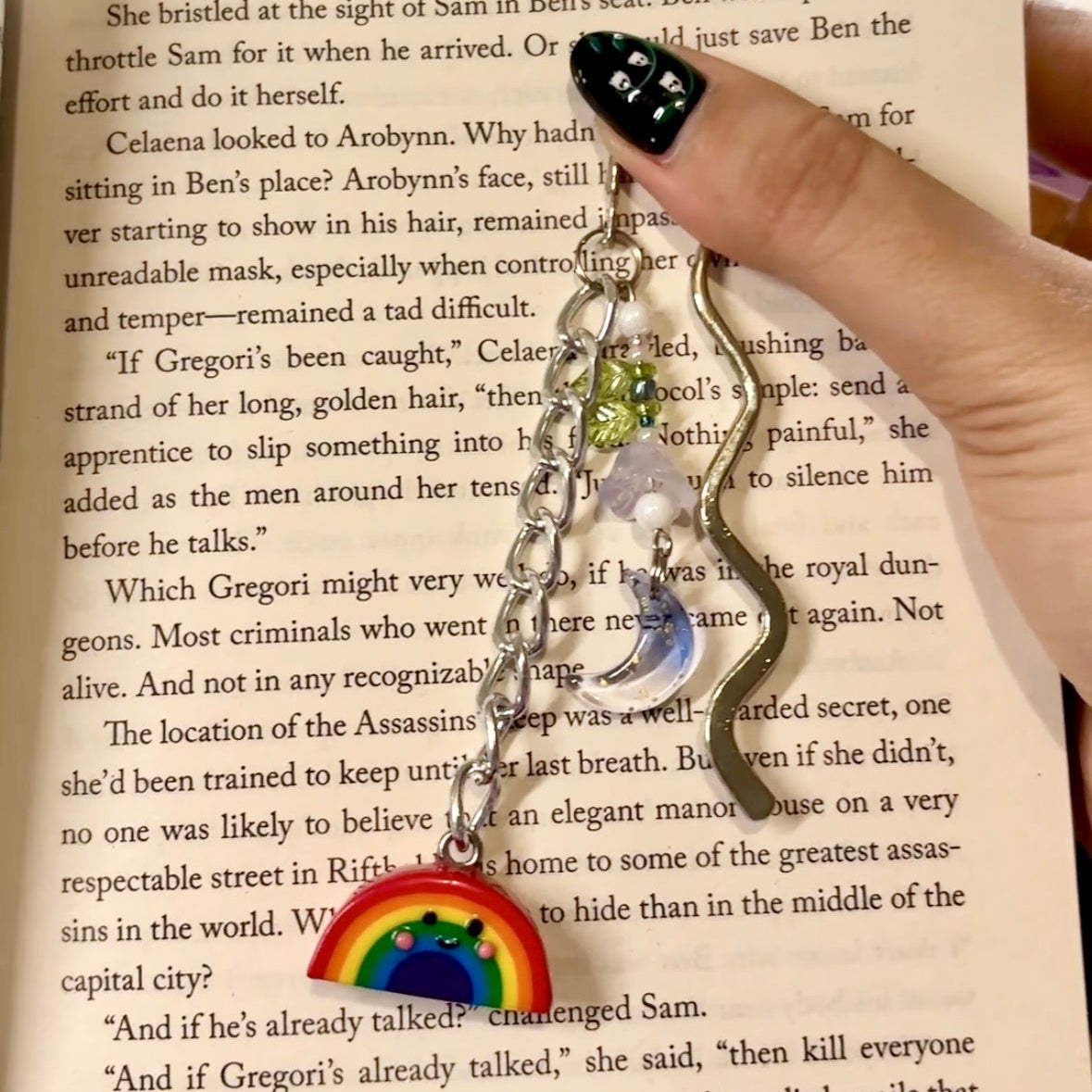 Rainbow Metal Bookmark