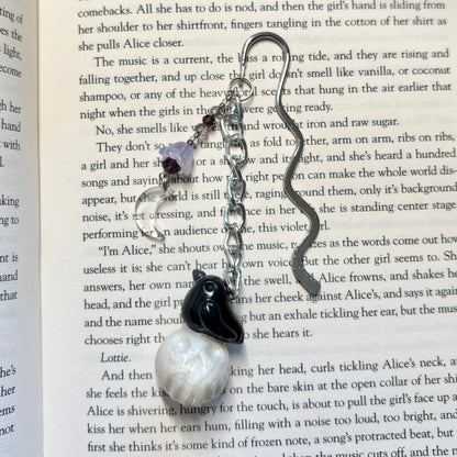 Crow & Skull Metal Bookmark