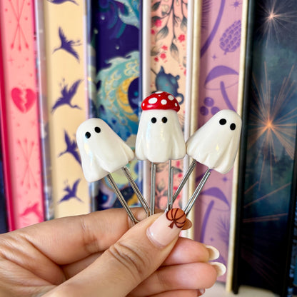 Ghosty Paper Clip Bookmarks