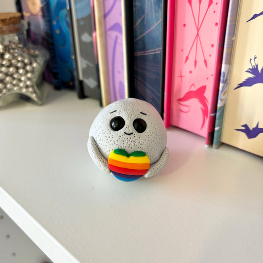 Rainbow Heart Moonling Desk Friend