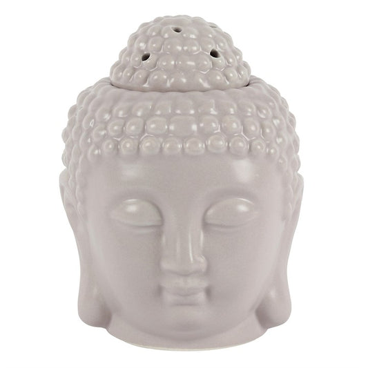 Small Buddha Head Burner - Light Grey